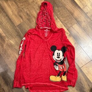 Walt Disney World Red Mickey Mouse Hoodie
